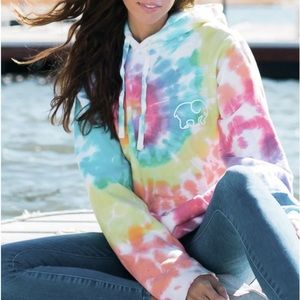 Rainbow Oversized Fit Tie Dye Hoodie